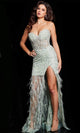 Jovani 37540 - Glamorous Embellished Strapless Prom Dress - Prom