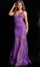 Jovani 37541 Prom Gown in a V-Neck Trumpet Style - Prom