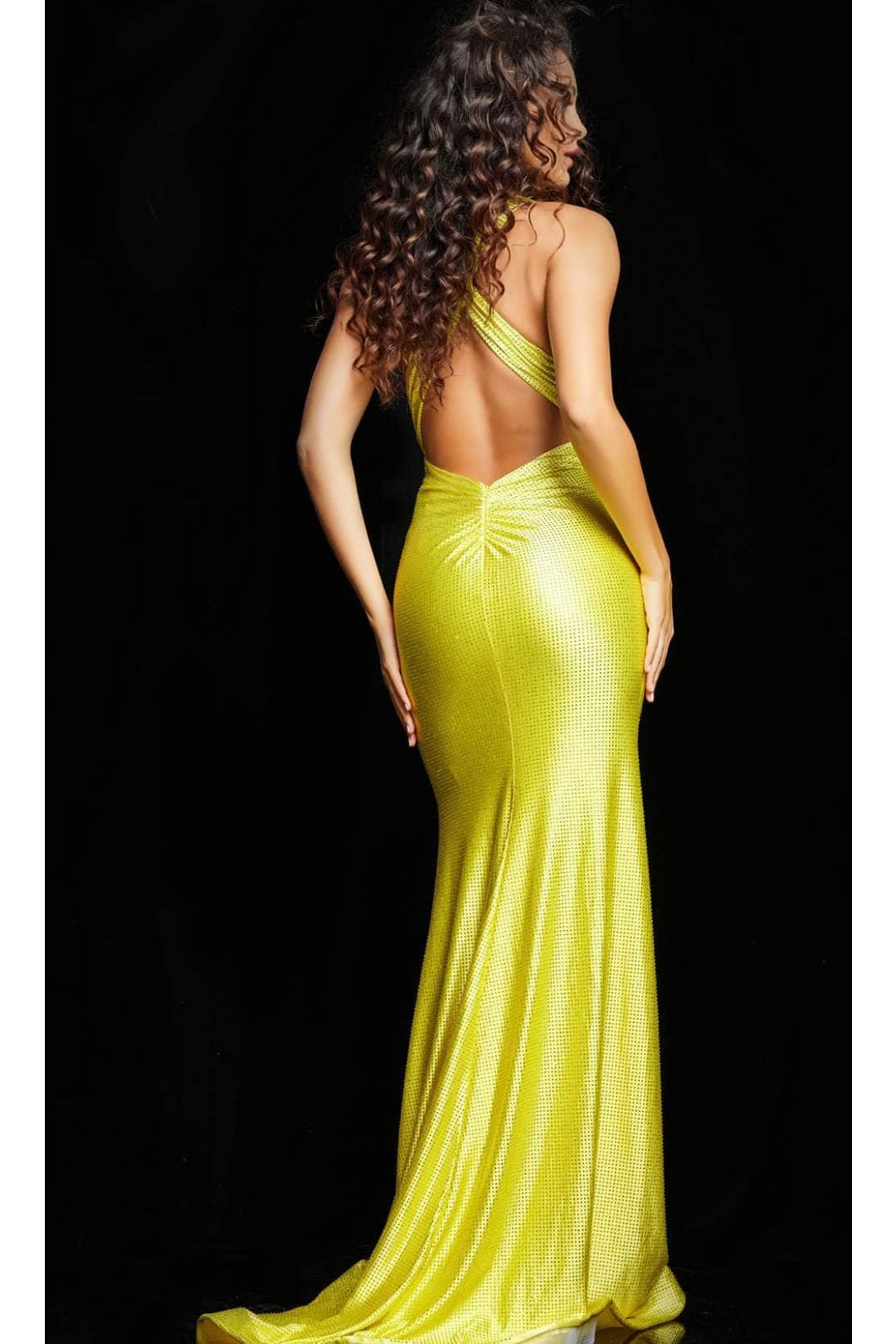 Jovani 37614 - Elegant Beaded Halter Prom Dress - Prom