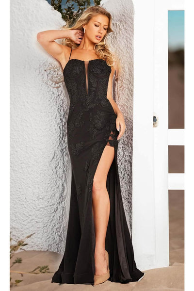 Jovani 37624 - Mermaid Prom Dress with Appliqué Details - Prom