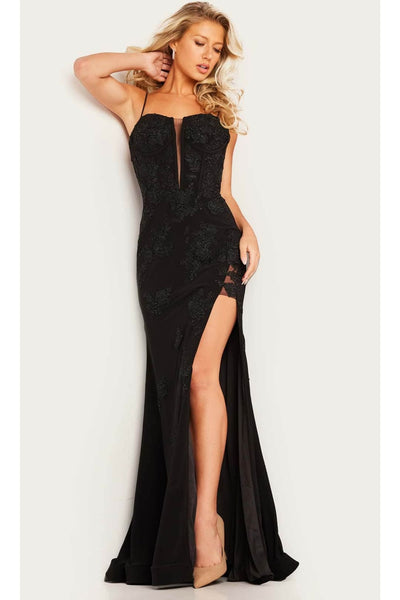 Jovani 37624 - Mermaid Prom Dress with Appliqué Details - Prom