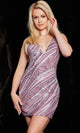 Jovani 37974 - Cocktail Dress with Plunging V-Neckline - Prom