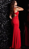 Jovani 38142 - Long Dress with Stone Embellishments and Slit - Prom