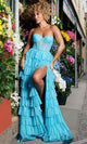 Jovani 38167 - Corset Tiered Evening Gown - Prom