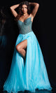 Jovani 38179 - A-Line Prom Gown with Strapless Design - Prom