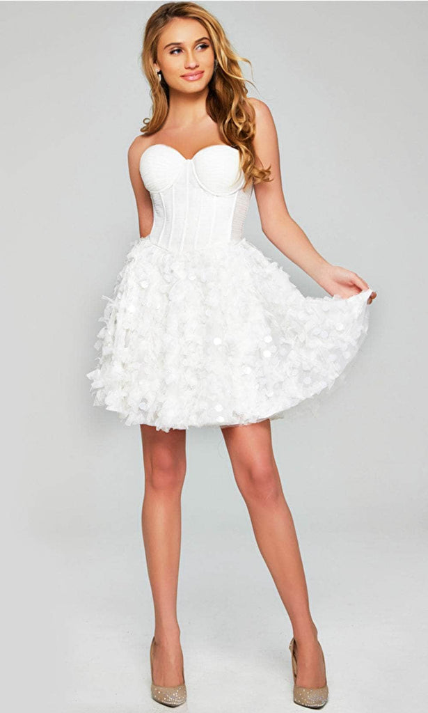 Jovani 38248 Sweetheart A-Line Cocktail Dress with Ruffles - Prom