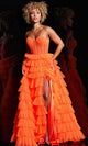Jovani 38277 - A-Line Gown with Tulle Tiers - Prom