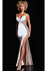 Jovani 38308 - Elegant Beaded Illusion Panel Gown - Prom