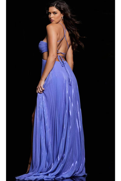 Jovani 38328 - Metallic Pleated Prom Gown - Prom
