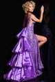 Jovani 38336 - Glamorous V-Neck Sequin Embellished Gown - Prom
