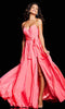 Jovani 38382 - V-Neck Taffeta Prom Gown - Prom