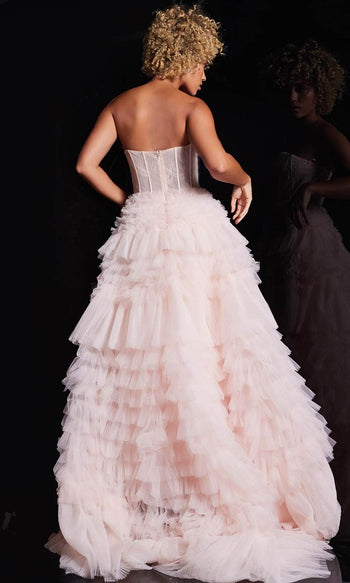 Jovani 38540 - Strapless Ruffled Ballgown - Prom