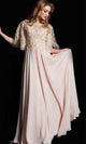 Jovani 38622 - Embellished Bateau Neck Long Dress - Prom