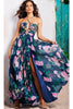 Jovani 38638 Stunning Floral Printed A-Line Dress - Prom