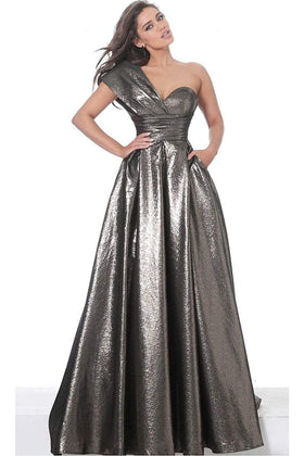 Jovani 38721 - Floral Print Jewel Neck Dress