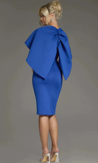 Jovani 38824 - Sleek Cape Sleeve Mini Dress
