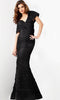 Jovani 38954 - Off-Shoulder V-Shaped Back Prom Dress