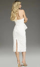 Jovani Floral One-Shoulder Midi Dress
