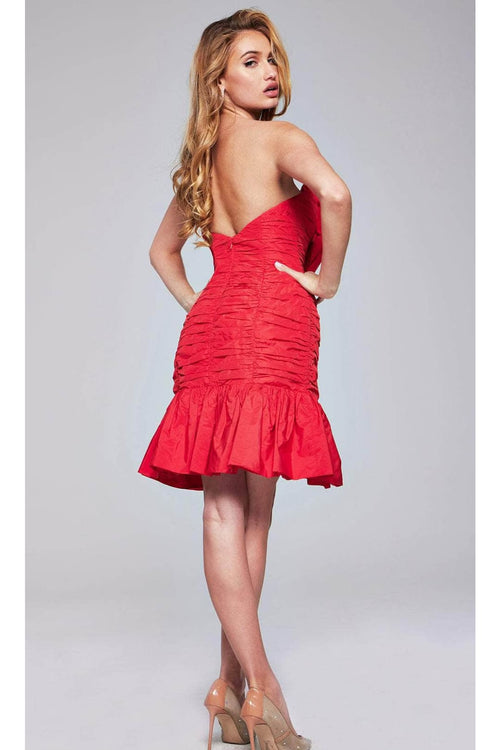 Jovani 39091 Strapless Bow-Detail Cocktail Dress - Prom