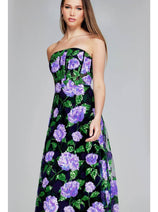Jovani 39116 Floral Sequin Evening Gown