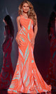 Jovani 39233 - Sequin Patterned Prom Dress - Prom
