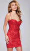 Jovani 39332 - Chic Spaghetti Strap Corset Cocktail Dress - Prom