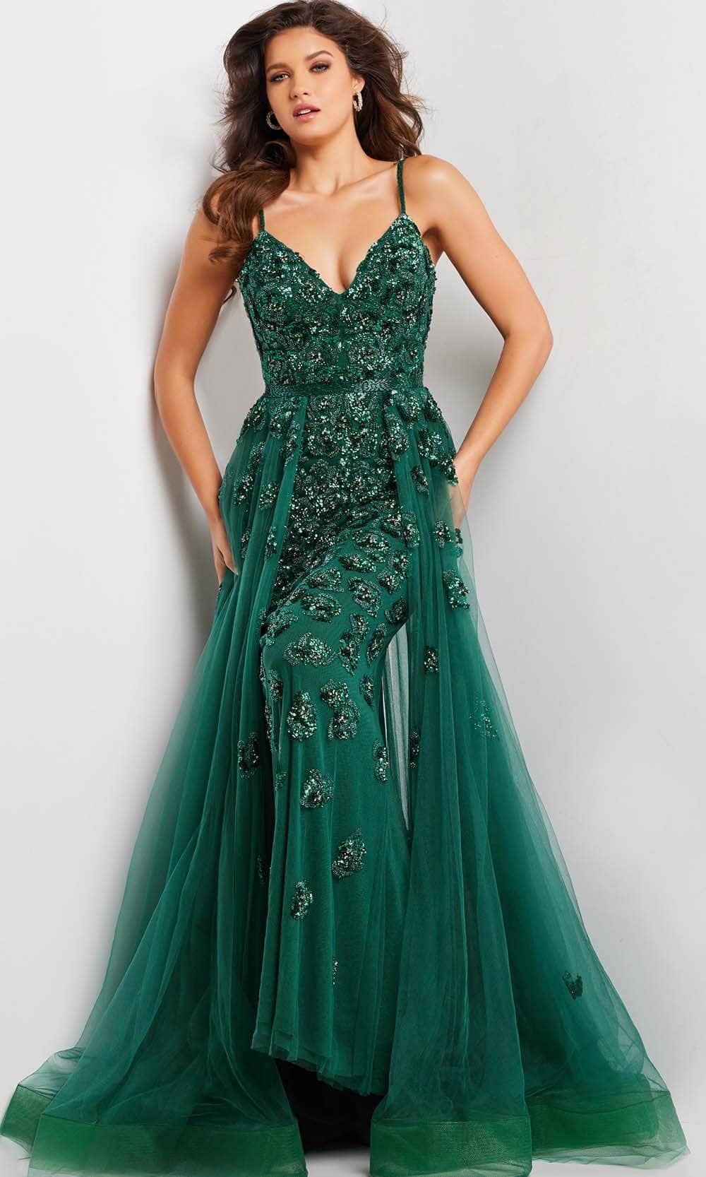 Jovani 39434 - Sequin-Embellished Evening Prom Dress - Prom