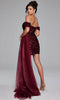 Jovani 39632 Sequined Off-Shoulder Cocktail Dress - Prom