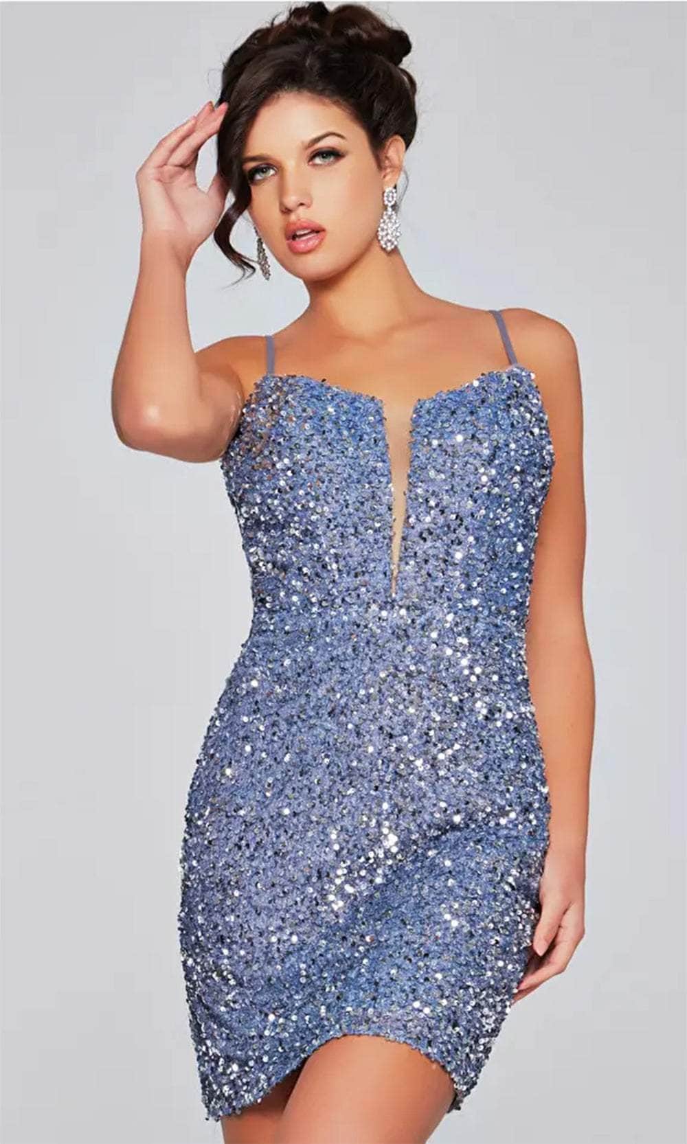 Jovani 39635 - Sequin Sheath Cocktail Dress - Prom