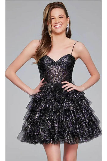 Jovani 39654 - Sweetheart Neck A-Line Cocktail Dress - Prom