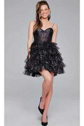 Jovani 39654 - Sweetheart Neck A-Line Cocktail Dress