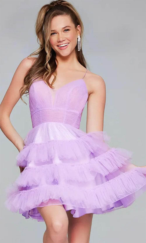 Jovani 39656 - Stunning Backless A-Line Cocktail Dress - Prom
