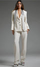 Jovani - 39726 Bridal Pantsuit with Collared Design - Prom