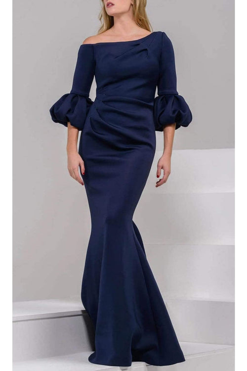 Jovani - 39739 Pleat Mother of the Groom Trumpet Gown - Prom