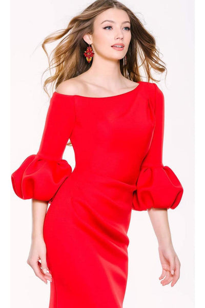 Jovani - 39739 Pleat Mother of the Groom Trumpet Gown - Prom