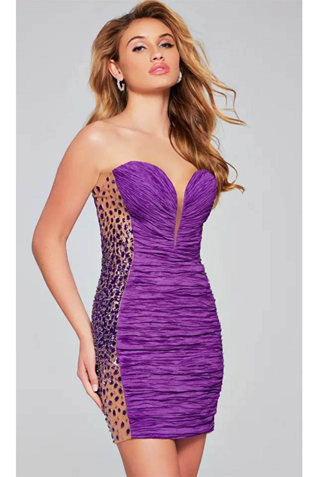 Jovani 39788 - Illusion Paneled Cocktail Dress - Prom