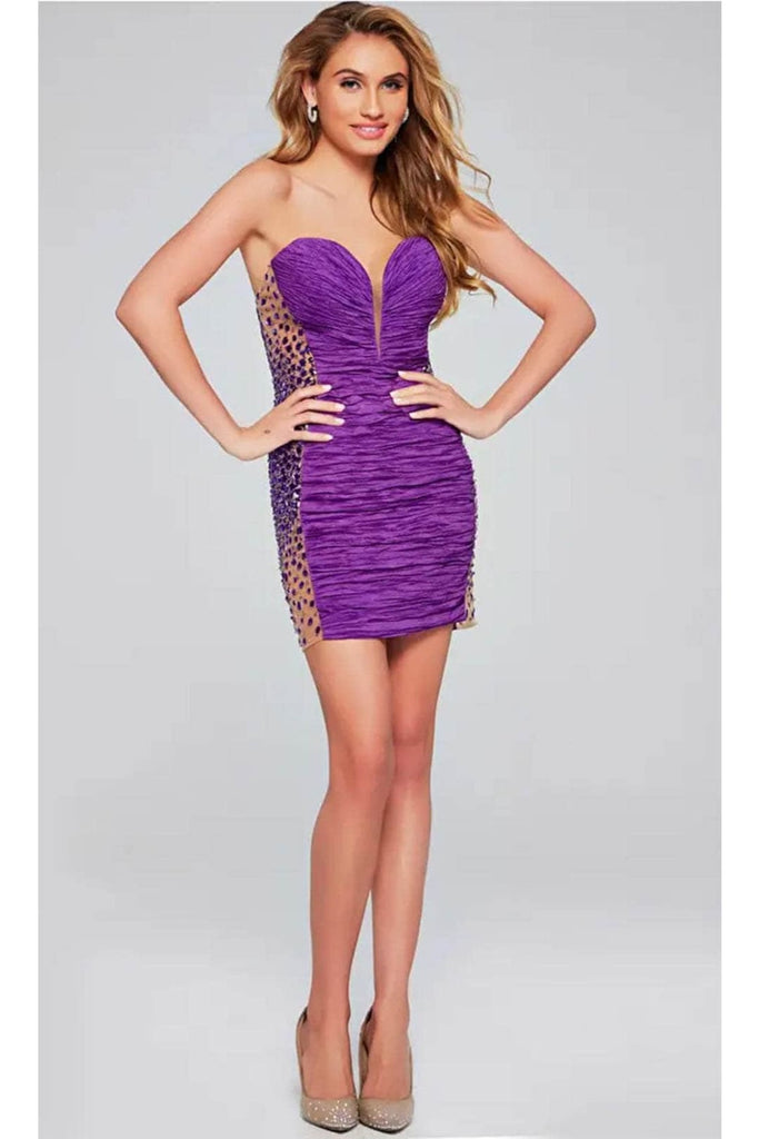 Jovani 39788 - Illusion Paneled Cocktail Dress - Prom