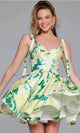 Jovani 39881 - Sweetheart Printed Cocktail Dress - Prom