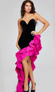 Jovani 39885 - Sweetheart Evening Gown with Ruffled Slit - Prom