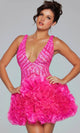 Jovani 39931 - Ruffled Sleeveless Cocktail Dress - Prom