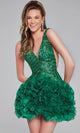 Jovani 39931 - Ruffled Sleeveless Cocktail Dress - Prom
