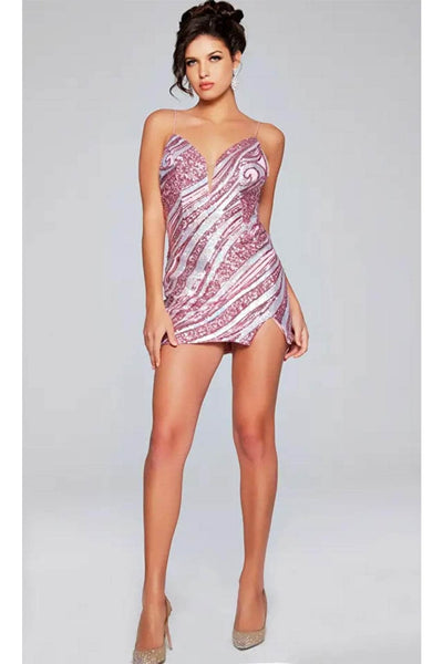 Jovani 39934 - Eye-Catching Sequin Pattern Cocktail Dress - Prom