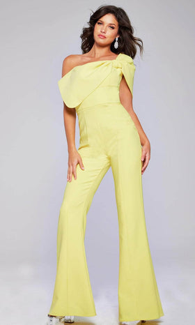 Chic Black One-Shoulder Jumpsuit by Jovani 39961