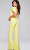 Jovani 39961 Fitted Jumpsuit with One-Shoulder Design - Prom