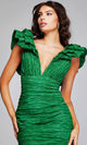 Jovani 40044 - Evening Gown with Tiered Sleeves - Prom