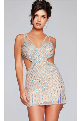 Jovani 400610 - Sequin Sleeveless Cocktail Dress