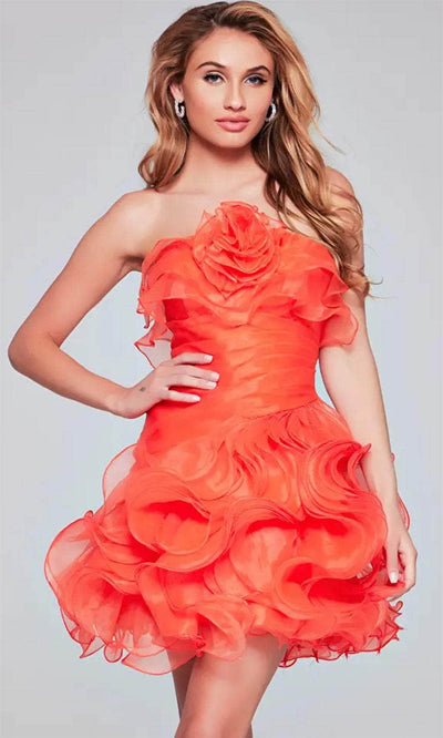 Jovani 40144 - Ruffle Sheath Party Dress - Prom