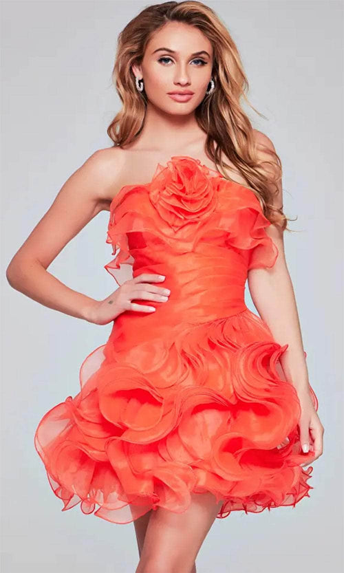 Jovani 40144 - Ruffle Sheath Party Dress - Prom