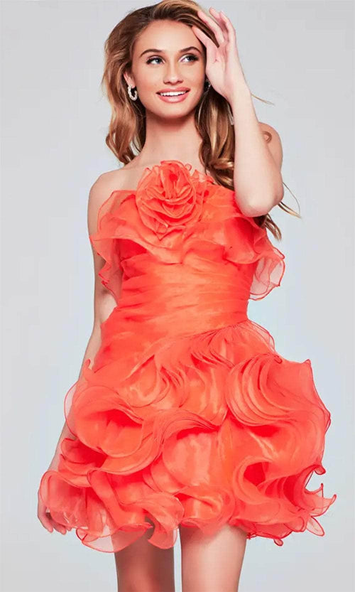 Jovani 40144 - Ruffle Sheath Party Dress - Prom