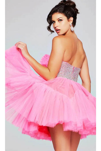 Jovani 40186 - Rhinestone Top Strapless Cocktail Dress - Prom